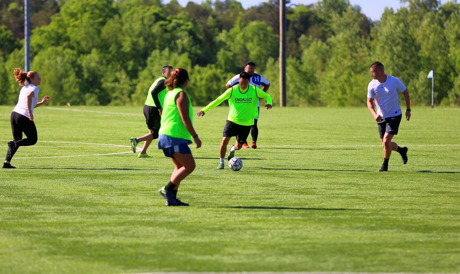 Tuesday evening pick up soccer game